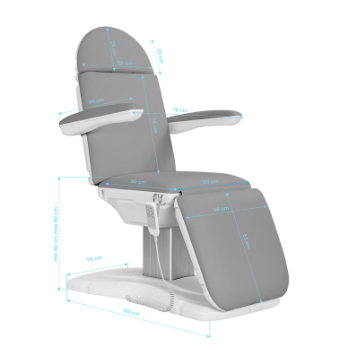 Kosmetikstuhl Sillon Eclipse Electric 3 Motor Grey 10