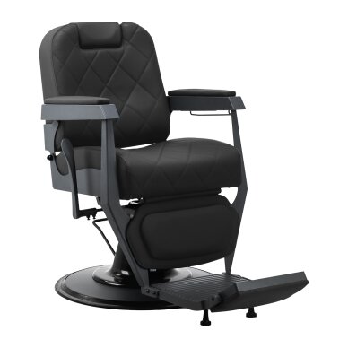Parturituoli Gabbiano Barber Chair Bruno With Graphite, Black