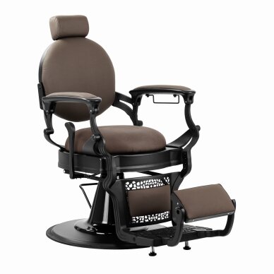 Kirpyklos kėdė Barber Chair Gabbiano Niccolo Brown