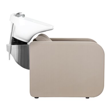 Hairdressing sink with electric pedestal Gabbiano Sylvia Beige 3