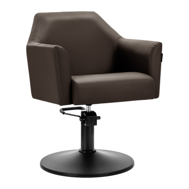Hairdressing chair Gabbiano Davos Brown
