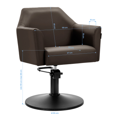 Парикмахерское кресло Gabbiano Davos Brown 7
