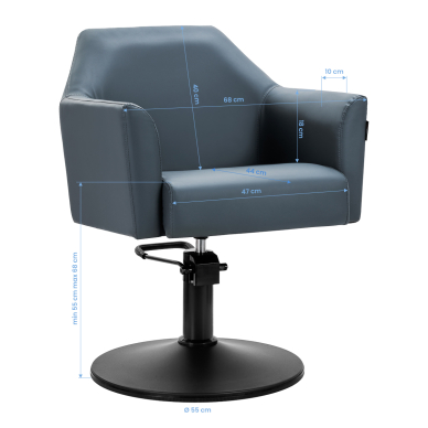 Kampaamotuoli Gabbiano Davos Graphite 7
