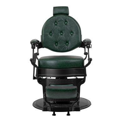 Friseurstuhl Barber Chair President Green Black 3