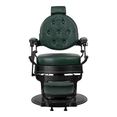 Fotel barberski Barber Chair President Green Black 3