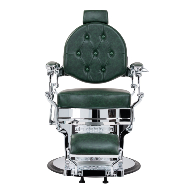 Barber krēsls Barber Chair President Green Chrome 3