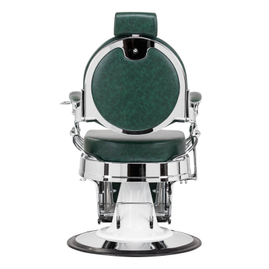 Barber krēsls Barber Chair President Green Chrome 4
