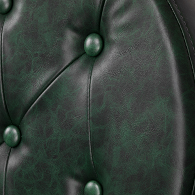 Fotel barberski Barber Chair President Green Chrome 7