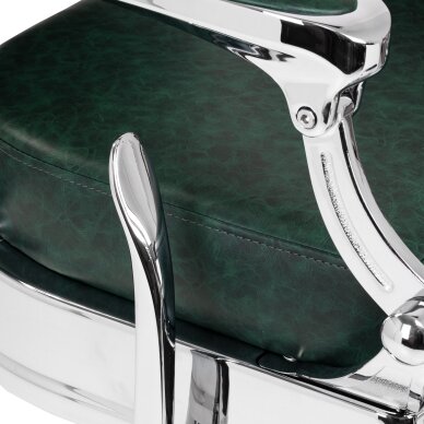 Parturituoli Barber Chair President Green Chrome 8 Parturituoli Barber Chair President Green Chrome 8