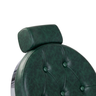 Barber krēsls Barber Chair President Green Chrome 11