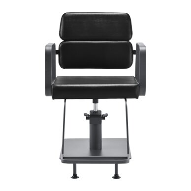 Barber chair Gabbiano Porto Gray and Black 2