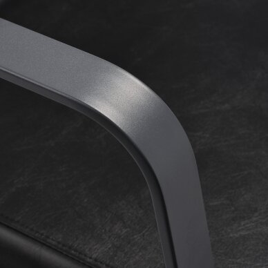 Barber chair Gabbiano Porto Gray and Black 4
