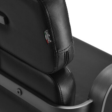 Barber chair Gabbiano Porto Gray and Black 6