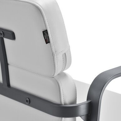 Barber chair Gabbiano Porto Grey and White 6