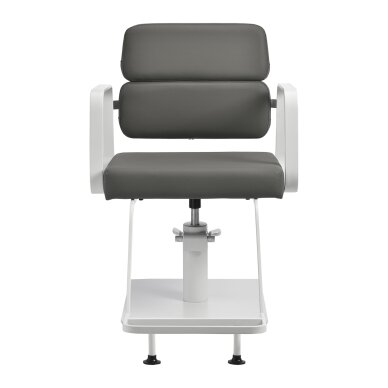 Barber chair Gabbiano Porto White and Gray 1