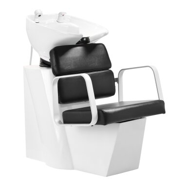 Kirpyklos plautuvė Gabbiano Porto White and Black