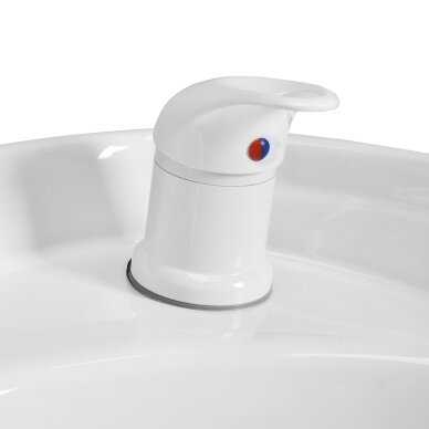 Barber Waschbecken Gabbiano Porto Weiß und Grau 5