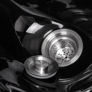 Barber izlietne Gabbiano Lucca melna 5