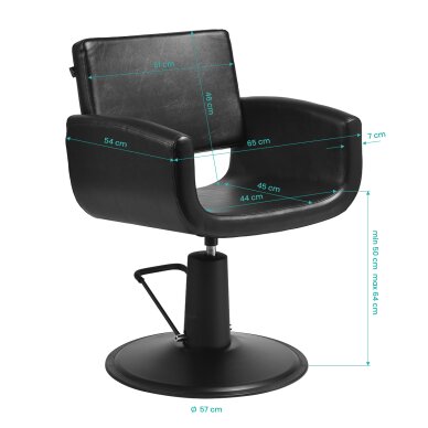 Barber chair Gabbiano Mataro Black 6 Barber chair Gabbiano Mataro Black 6