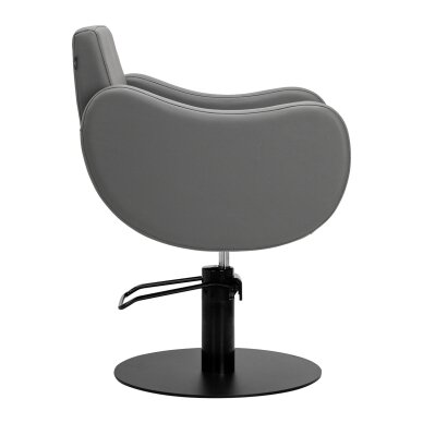Barber chair Gabbiano Seville Gray and Black 2