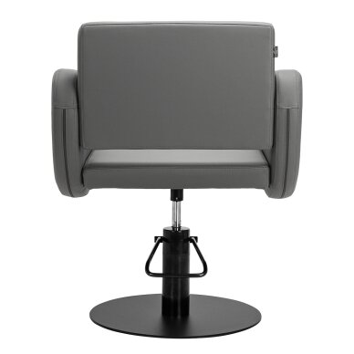 Barber chair Gabbiano Seville Gray and Black 3
