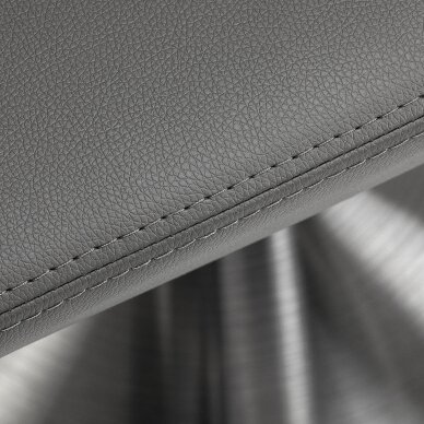 Friseurstuhl Gabbiano Seville Grau und Silber 7