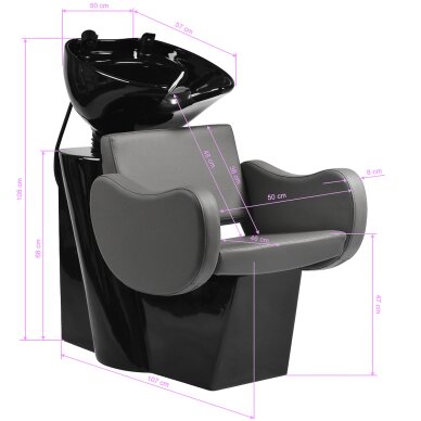 Juuksuri kamm Gabbiano Seville Gray 9 Juuksuri kamm Gabbiano Seville Gray 9