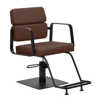 Hairdressing chair Gabbiano Porto Black Chocolate
