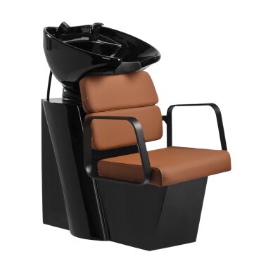 Barber sink Gabbiano Porto Black and Orange