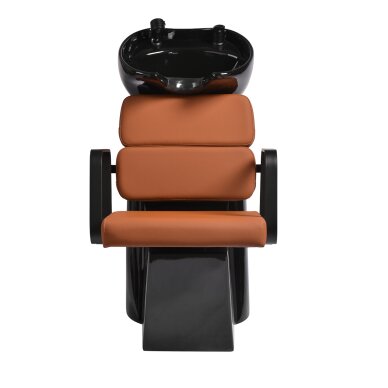 Barber sink Gabbiano Porto Black and Orange 1