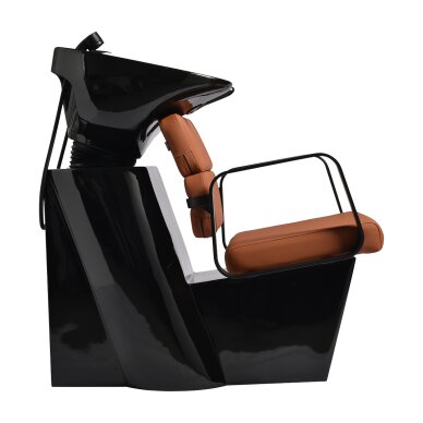 Barber sink Gabbiano Porto Black and Orange 3
