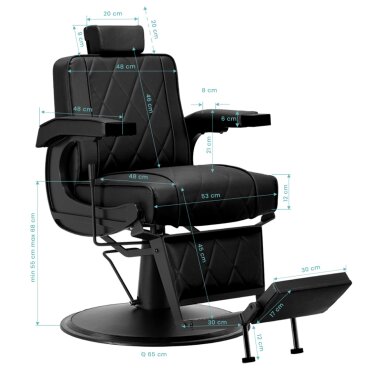 Parturituoli Professional barber chair BM88066B black 14