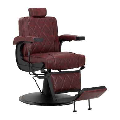 Kirpyklos kėdė Professional barber chair BM88066B bordo