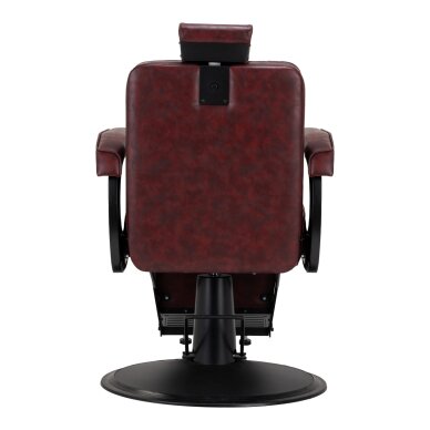 Krzesło fryzjerskie Professional barber chair BM88066B bordo 2