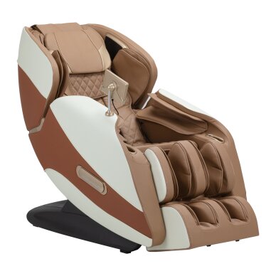Masāžas krēsls Sakura Luxury 808 balts un bēšs