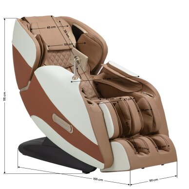 Massagesessel Sakura Luxury 808 Weiß und Beige 19