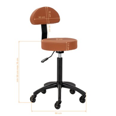 Кресло косметолога Gabbiano D026 Brown 11