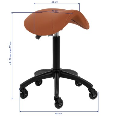 Kosmetologinė meistro kėdutė Gabbiano D032 Brown 8