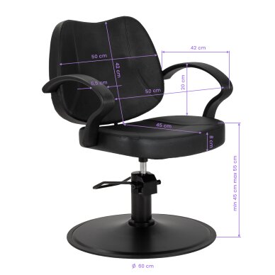 Kampaamotuoli Hair System S20 musta 9