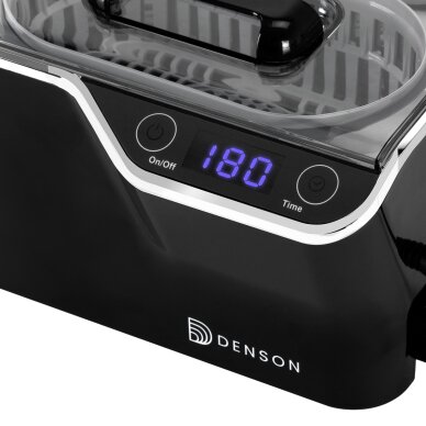 Ultraskaņas tīrīšanas vanna DENSON ACDS-100 50W 600ml Black 5