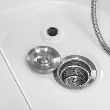 Plaukų plovimo gultas su Head SPA funkcija Gabbiano Bali White 10 Plaukų plovimo gultas su Head SPA funkcija Gabbiano Bali White 10