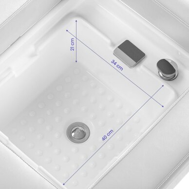 Plaukų plovimo gultas su Head SPA funkcija Gabbiano Bali White 13