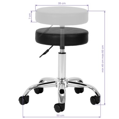 Kosmetoloogiline stool AM-310 Black 3 Kosmetoloogiline stool AM-310 Black 3
