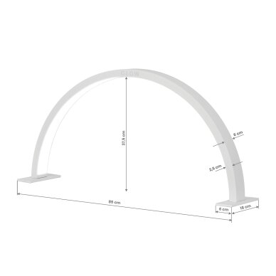 Kosmetologinė LED lempa manikiūrui GLOW ARCHE II Gray 6