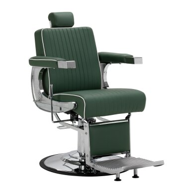 Barber chair Gabbiano Visionerio Green and Chrome