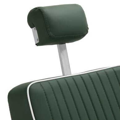 Barber chair Gabbiano Visionerio Green and Chrome 11
