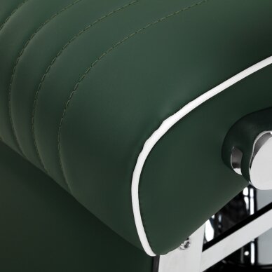 Barber chair Gabbiano Visionerio Green and Chrome 12