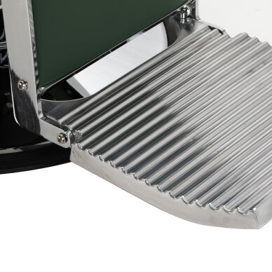 Barber chair Gabbiano Visionerio Green and Chrome 15