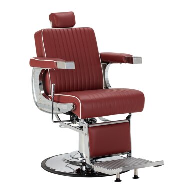Barber chair Gabbiano Visionerio Red and Chrome