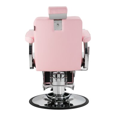 Barber chair Gabbiano Visionerio Pink and Chrome 4